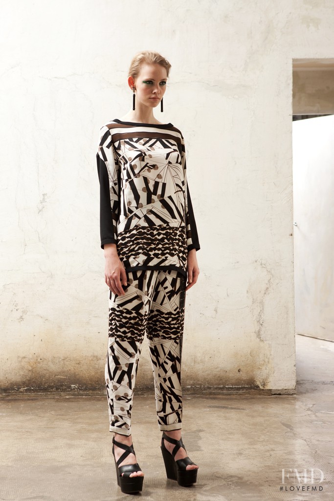 Charlotte Nolting featured in  the Antonio Marras fashion show for Resort 2013