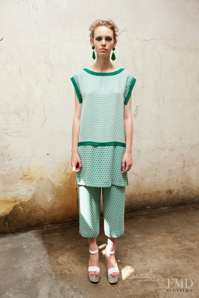 Charlotte Nolting featured in  the Antonio Marras fashion show for Resort 2013