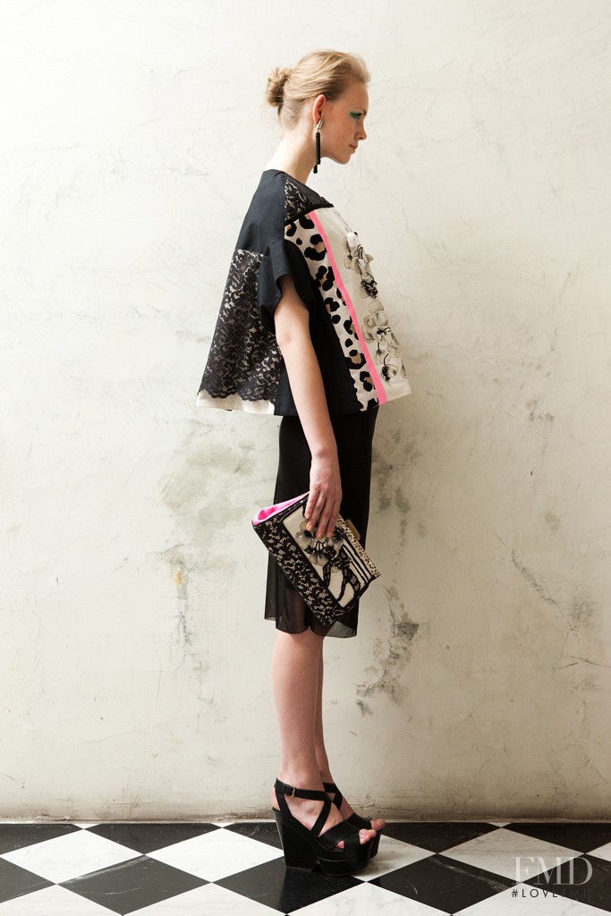 Charlotte Nolting featured in  the Antonio Marras fashion show for Resort 2013