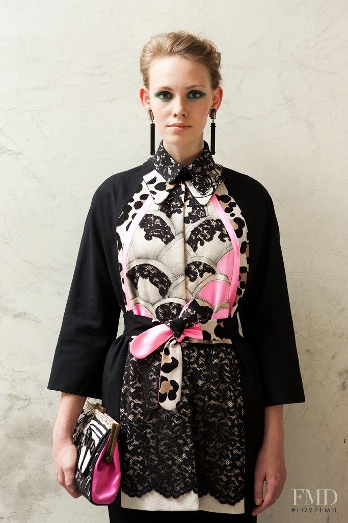 Charlotte Nolting featured in  the Antonio Marras fashion show for Resort 2013