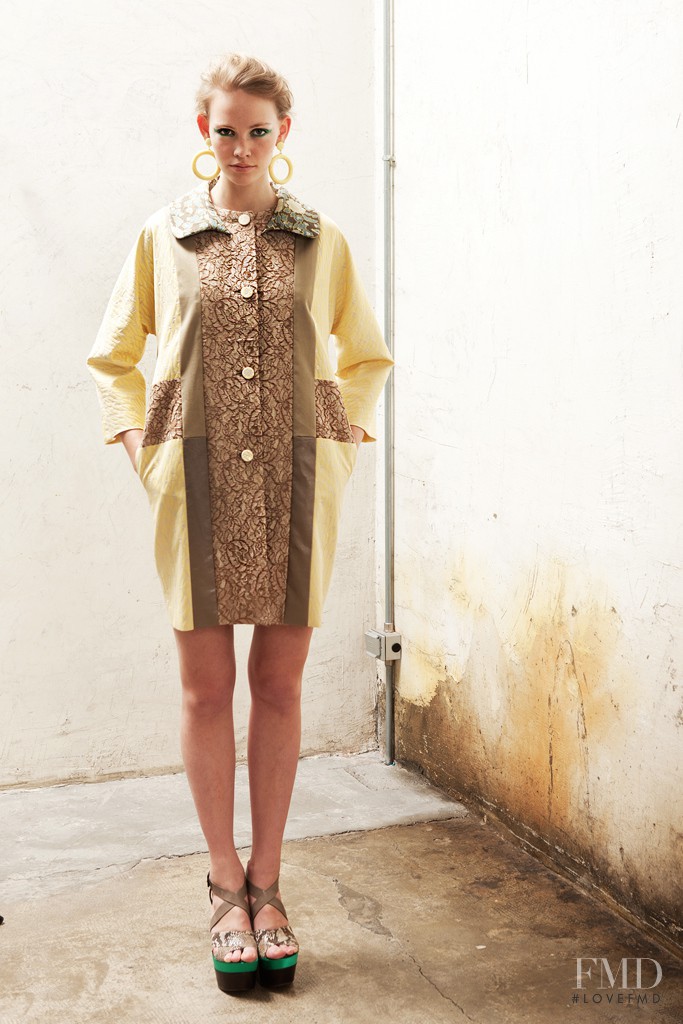 Charlotte Nolting featured in  the Antonio Marras fashion show for Resort 2013