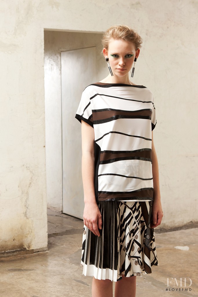 Charlotte Nolting featured in  the Antonio Marras fashion show for Resort 2013