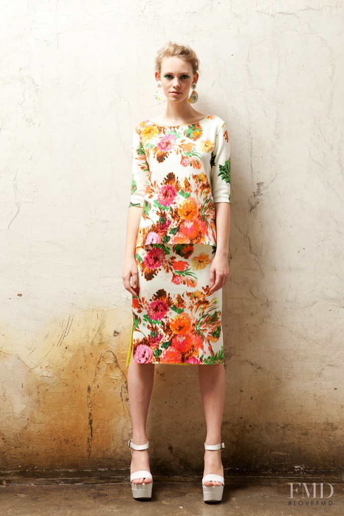 Charlotte Nolting featured in  the Antonio Marras fashion show for Resort 2013