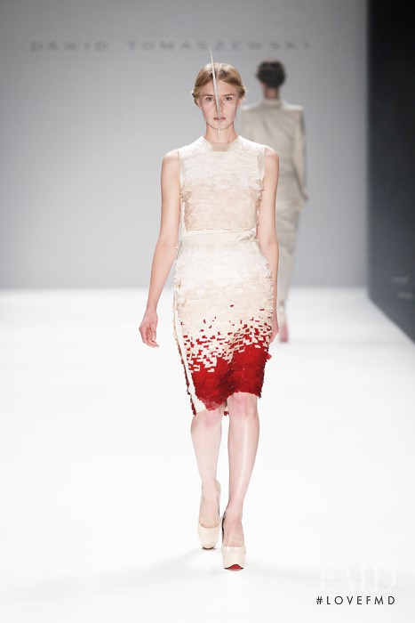 Corinna Studier featured in  the Dawid Tomaszewski fashion show for Spring/Summer 2013