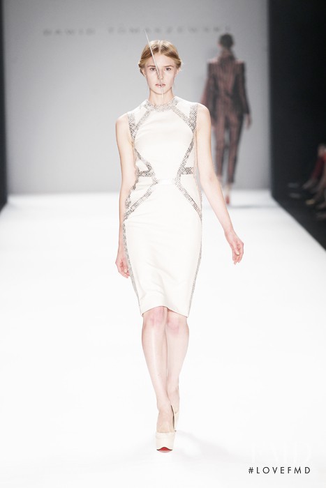 Corinna Studier featured in  the Dawid Tomaszewski fashion show for Spring/Summer 2013