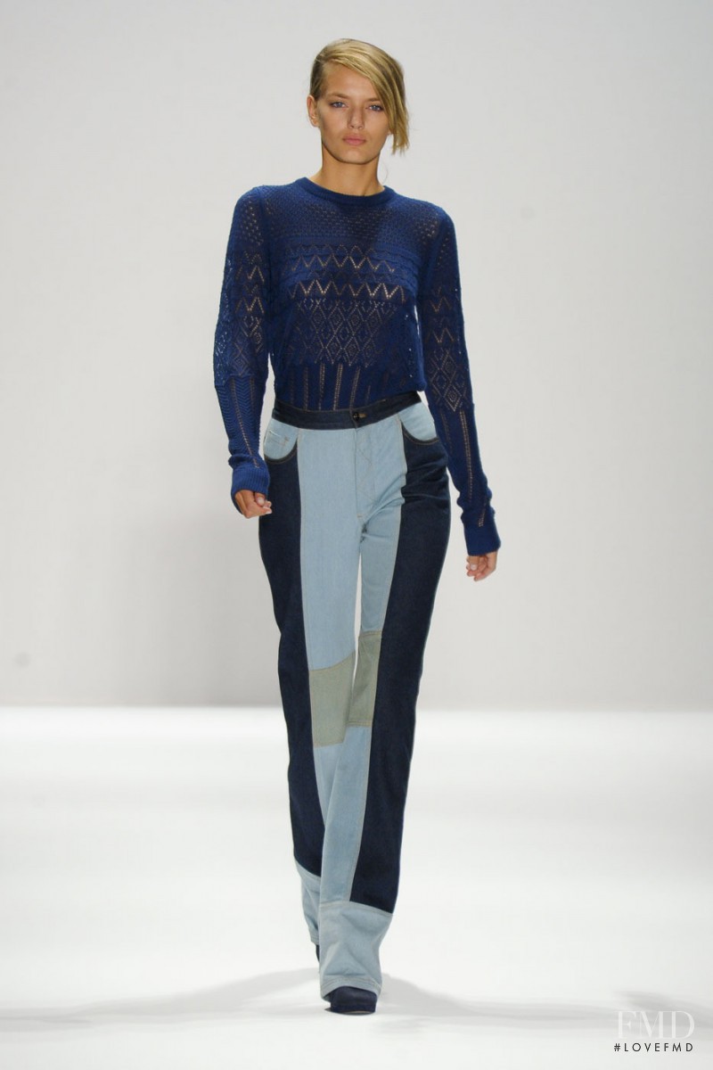 Bregje Heinen featured in  the Charlotte Ronson fashion show for Spring/Summer 2012
