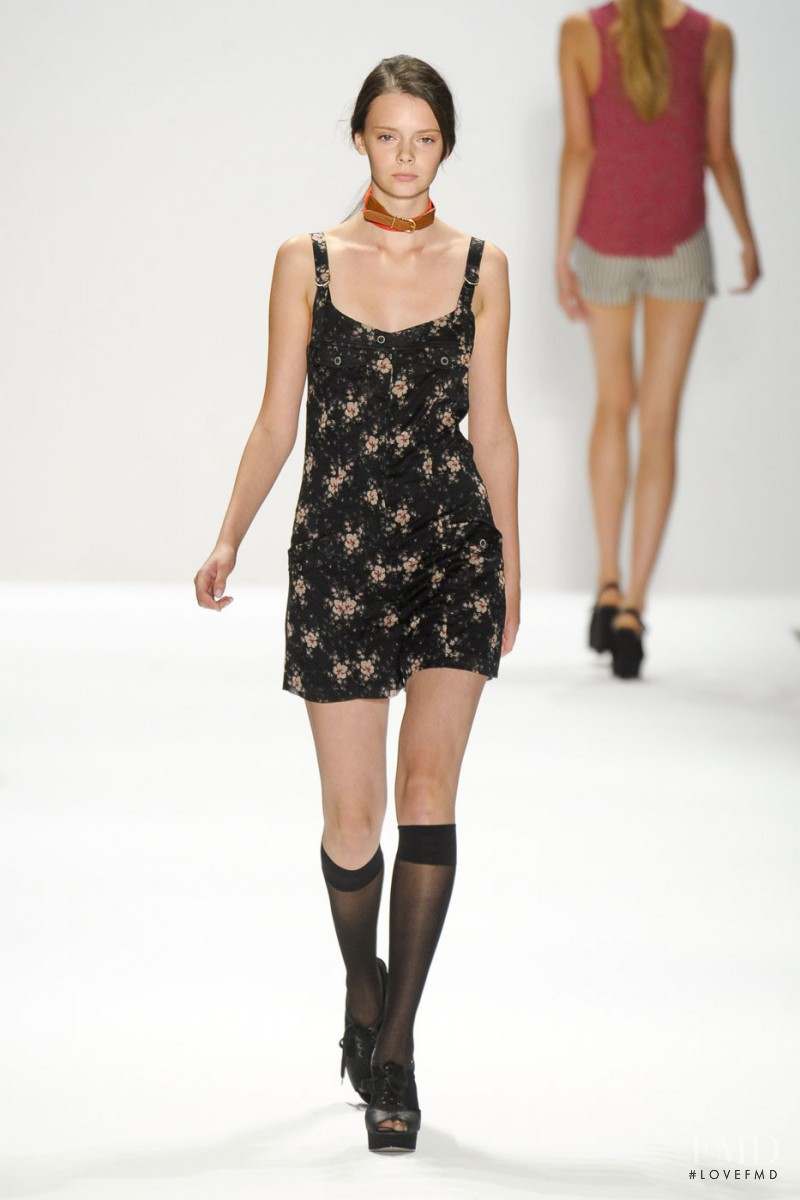 Nikole Ivanova featured in  the Charlotte Ronson fashion show for Spring/Summer 2012