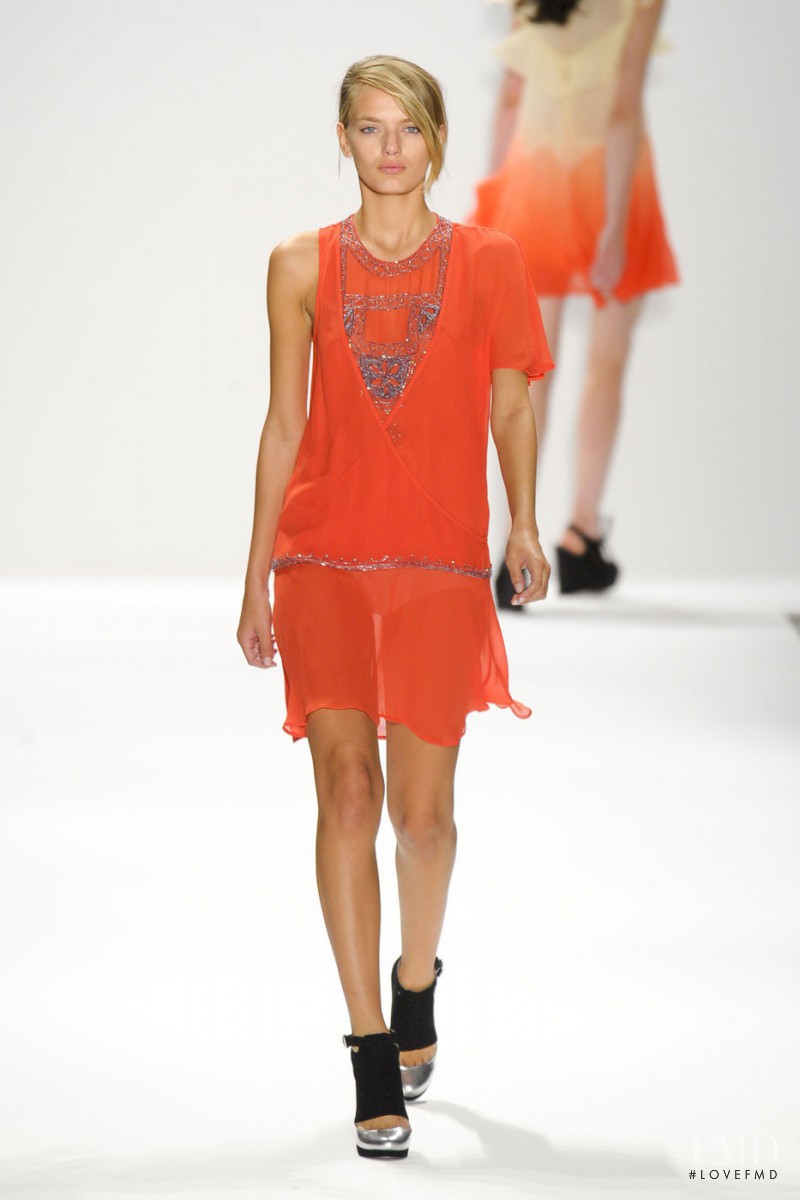 Bregje Heinen featured in  the Charlotte Ronson fashion show for Spring/Summer 2012