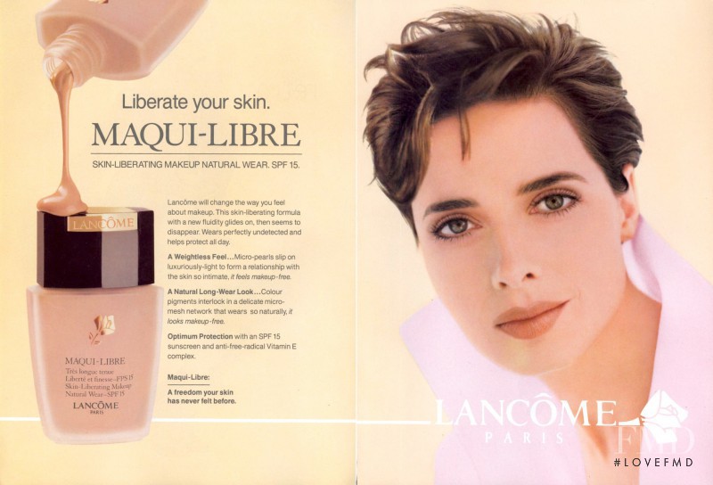 Isabella Rossellini featured in  the Lancome advertisement for Spring/Summer 1995