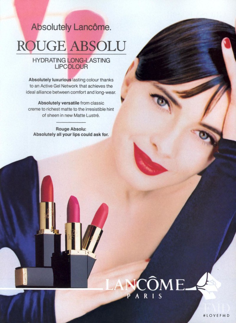Isabella Rossellini featured in  the Lancome advertisement for Spring/Summer 1995