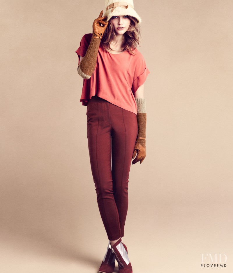 Sasha Pivovarova featured in  the H&M catalogue for Winter 2011