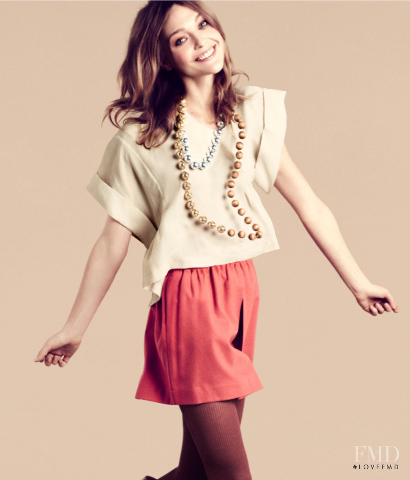 Sasha Pivovarova featured in  the H&M catalogue for Winter 2011