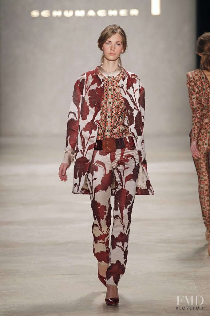 Charlotte Nolting featured in  the Dorothee Schumacher fashion show for Autumn/Winter 2012