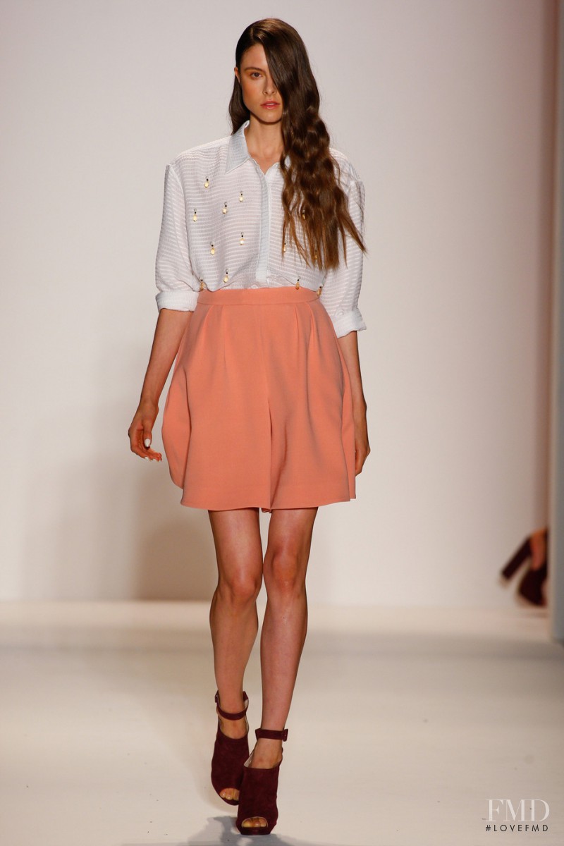 Isaac Lindsay featured in  the Noon By Noor fashion show for Spring/Summer 2014
