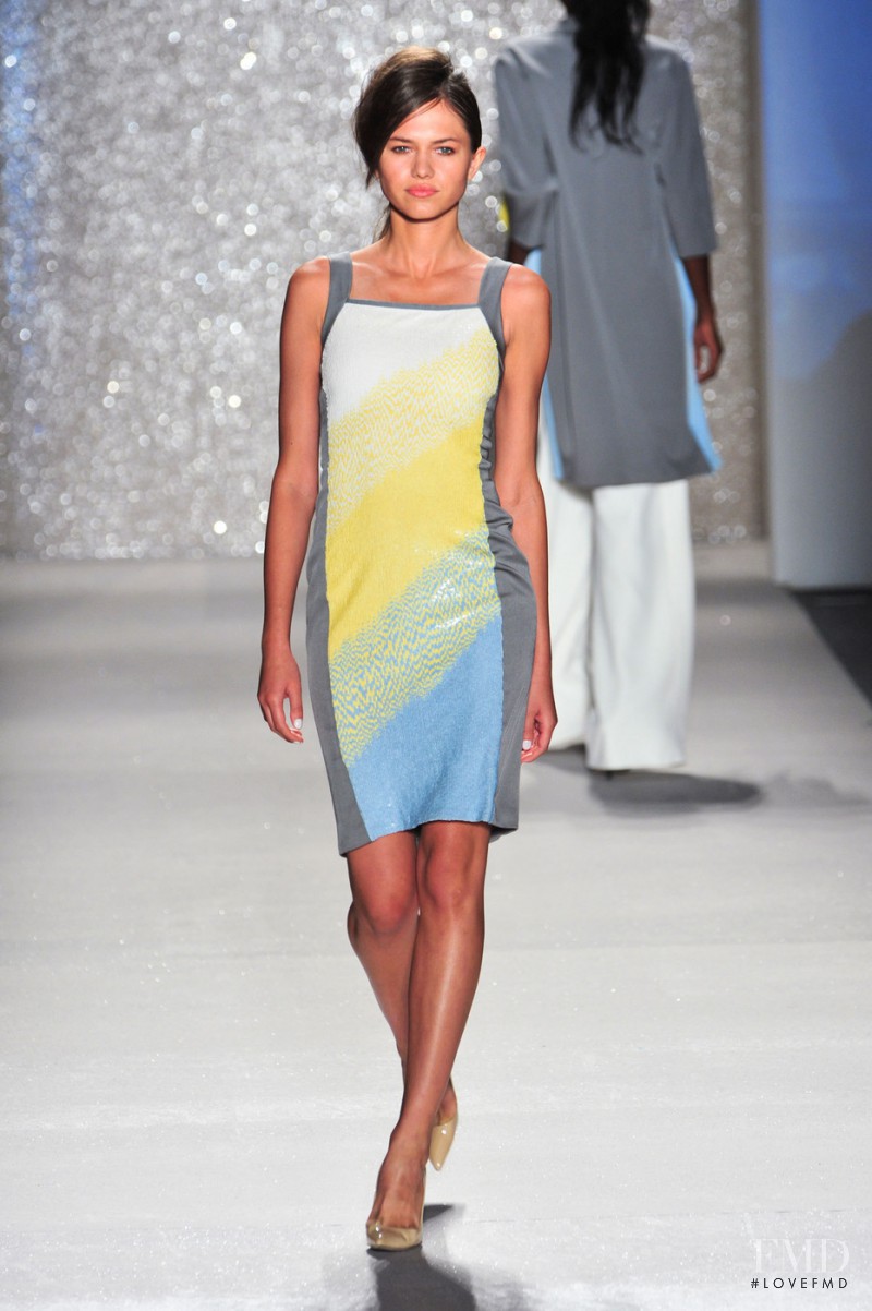 Marta Stempniak featured in  the Pamella Roland fashion show for Spring/Summer 2014