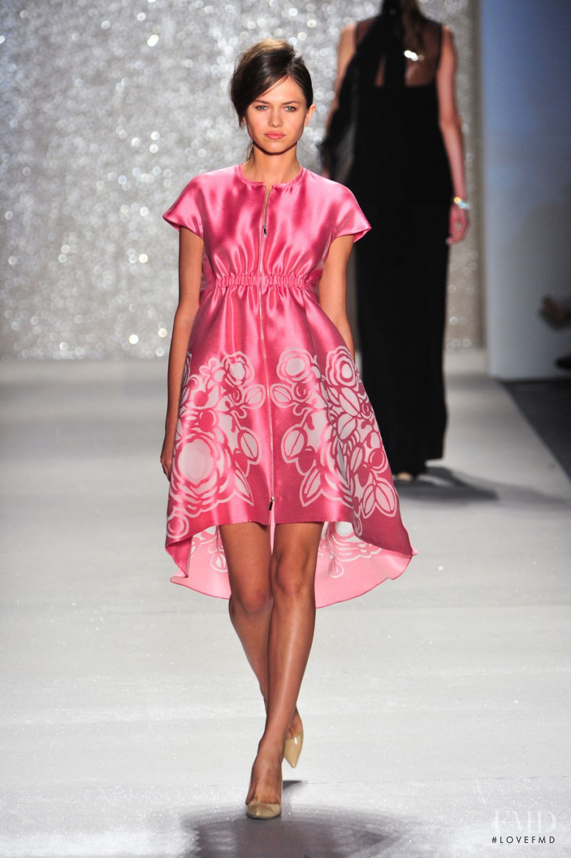Marta Stempniak featured in  the Pamella Roland fashion show for Spring/Summer 2014