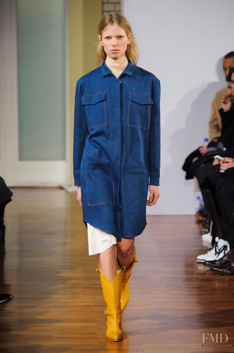 Lina Berg featured in  the Malaika Raiss fashion show for Autumn/Winter 2015