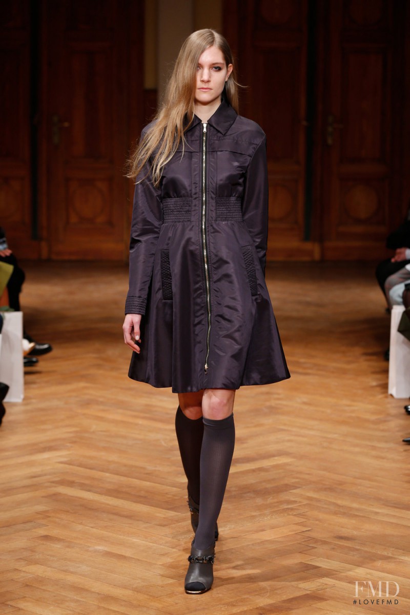 Leandra Martin featured in  the Dorothee Schumacher fashion show for Autumn/Winter 2015