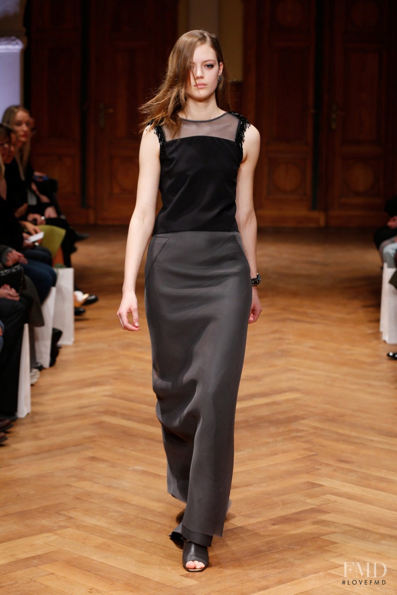 Esther Heesch featured in  the Dorothee Schumacher fashion show for Autumn/Winter 2015