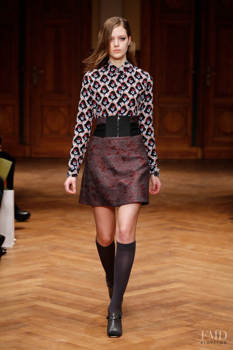 Esther Heesch featured in  the Dorothee Schumacher fashion show for Autumn/Winter 2015