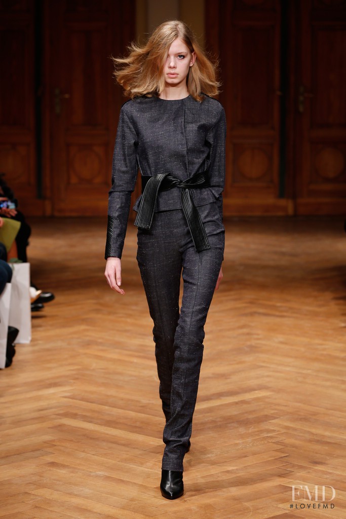 Lea Huppertz featured in  the Dorothee Schumacher fashion show for Autumn/Winter 2015