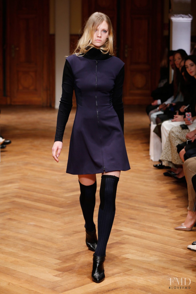 Charlotte Nolting featured in  the Dorothee Schumacher fashion show for Autumn/Winter 2015