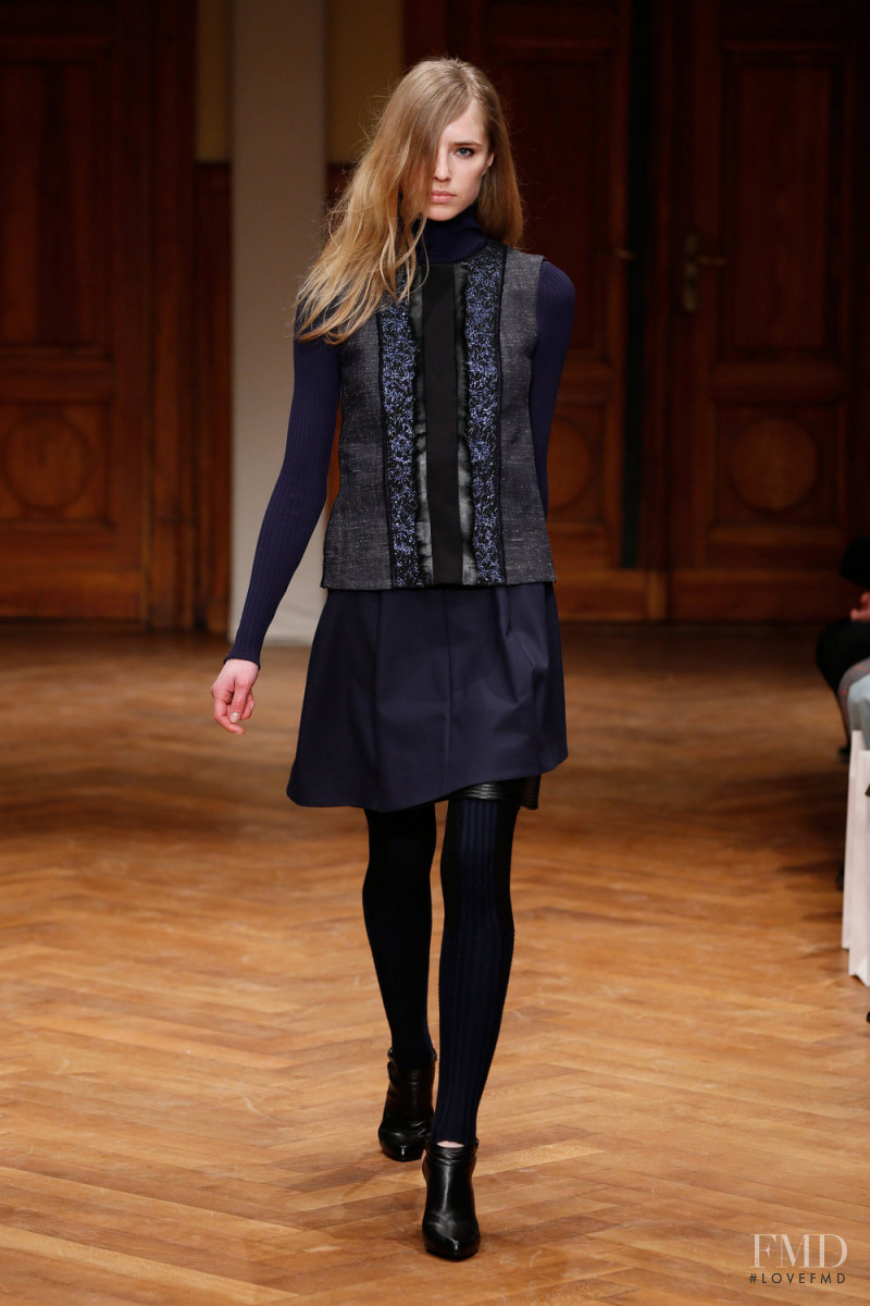Corinna Studier featured in  the Dorothee Schumacher fashion show for Autumn/Winter 2015
