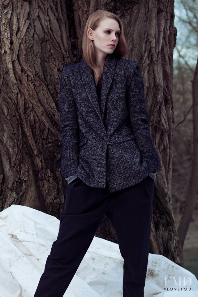 Charlotte Nolting featured in  the Tim Labenda advertisement for Autumn/Winter 2014