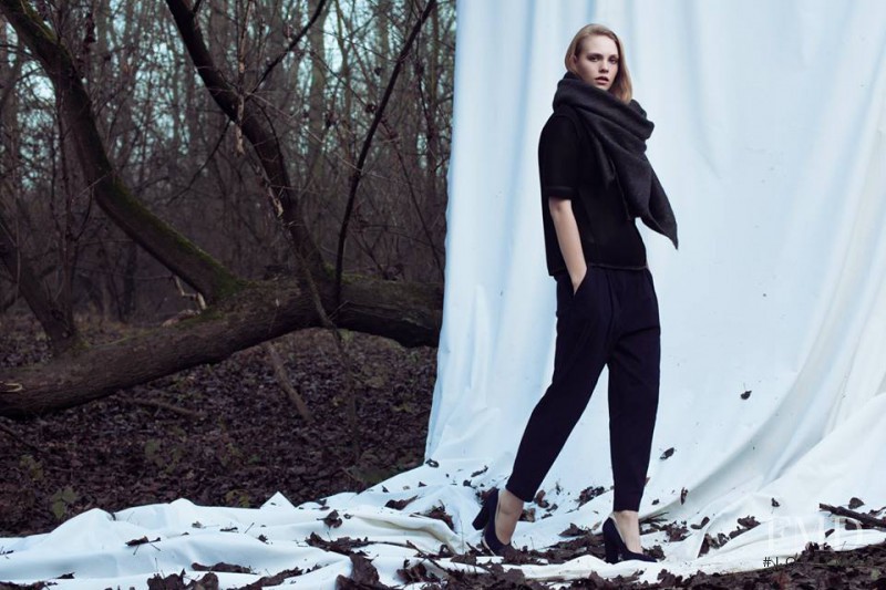 Charlotte Nolting featured in  the Tim Labenda advertisement for Autumn/Winter 2014