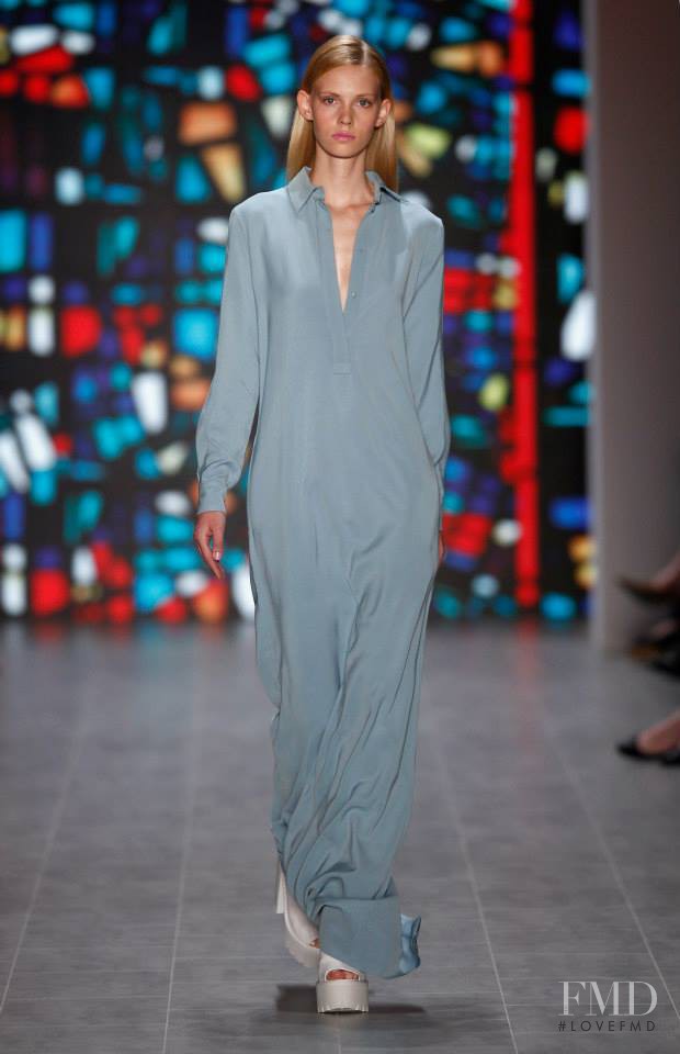 Charlotte Nolting featured in  the Kilian Kerner fashion show for Spring/Summer 2015