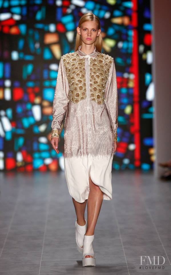 Charlotte Nolting featured in  the Kilian Kerner fashion show for Spring/Summer 2015