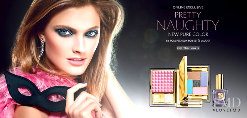 Constance Jablonski featured in  the Estée Lauder Pretty Naughty advertisement for Spring/Summer 2013