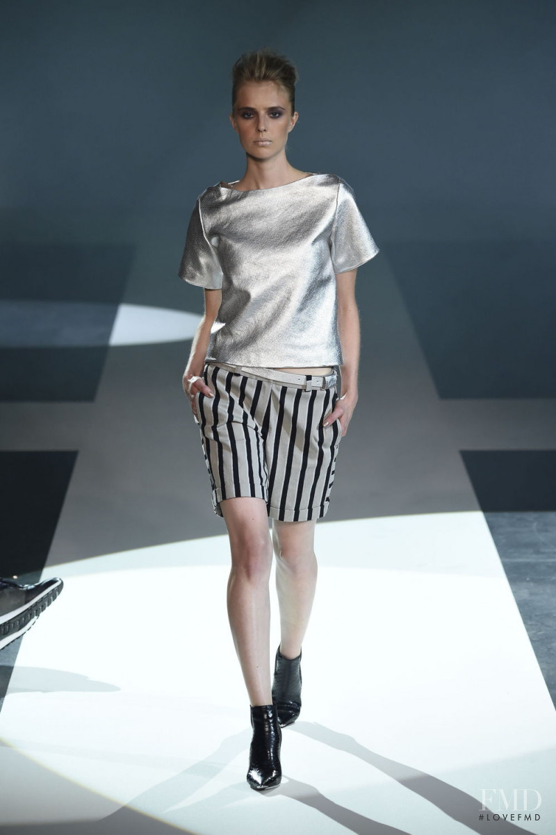 Corinna Studier featured in  the Michalsky fashion show for Spring/Summer 2015