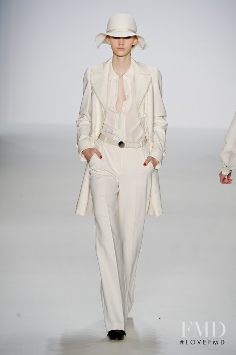 Charlotte Nolting featured in  the Rena Lange fashion show for Autumn/Winter 2011