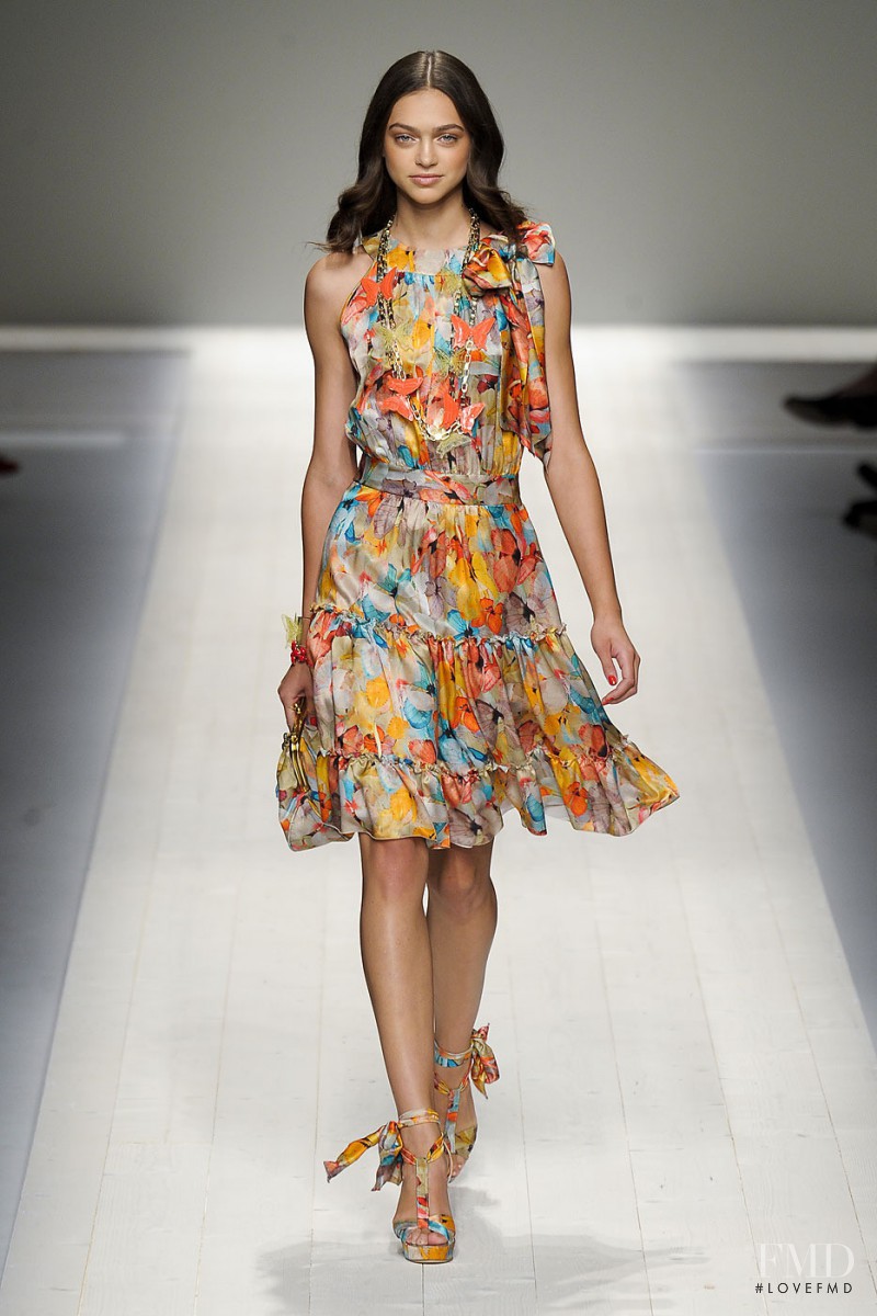 Zhenya Katava featured in  the be Blumarine fashion show for Spring/Summer 2012