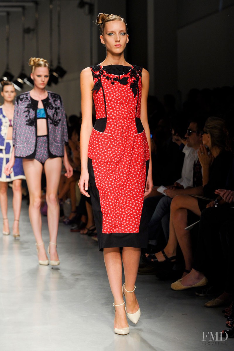 Iris Egbers featured in  the Antonio Marras fashion show for Spring/Summer 2012