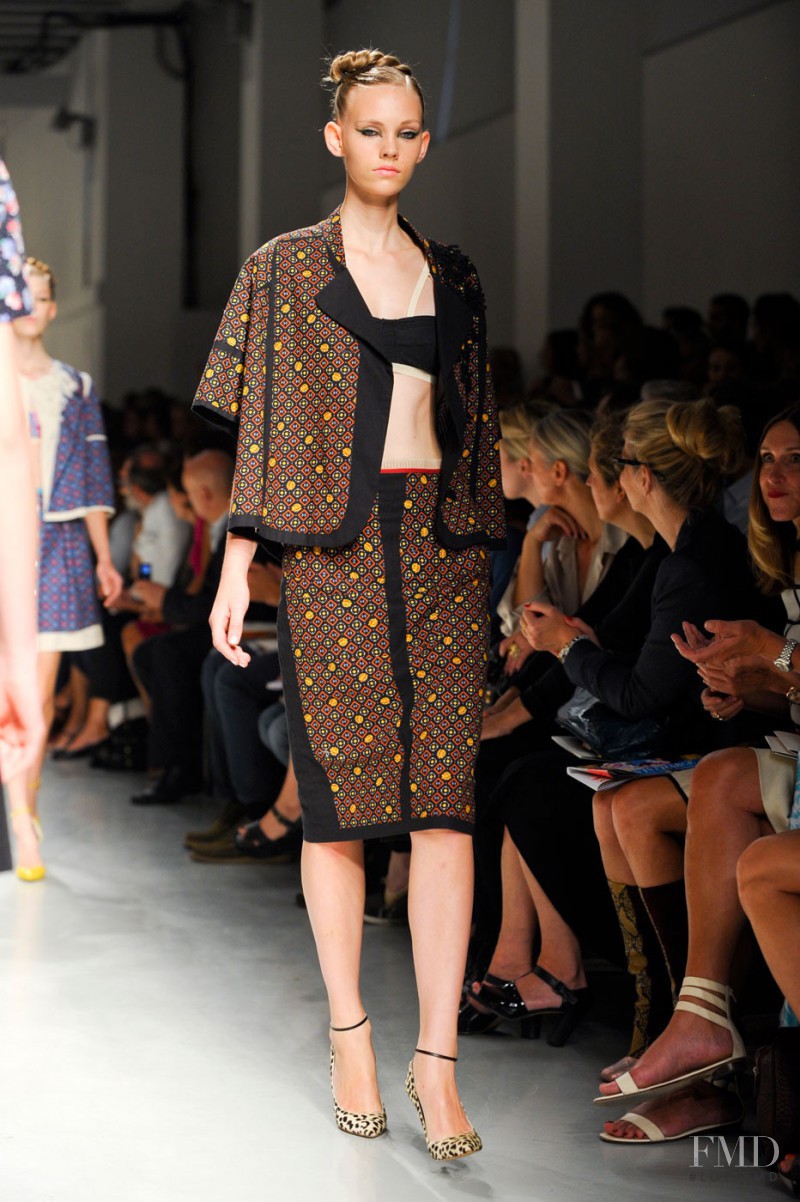 Charlotte Nolting featured in  the Antonio Marras fashion show for Spring/Summer 2012