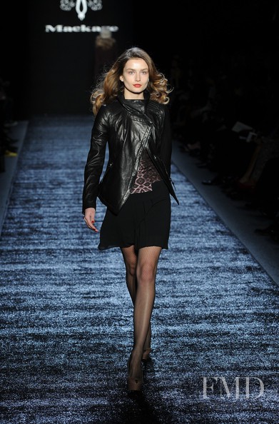 Andreea Diaconu featured in  the Mackage fashion show for Autumn/Winter 2011