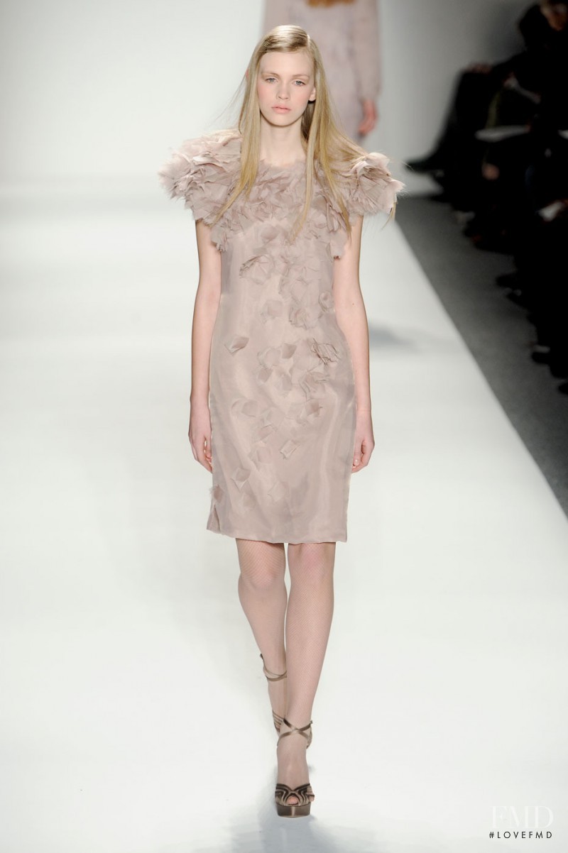 Charlotte Nolting featured in  the Tadashi Shoji fashion show for Autumn/Winter 2011