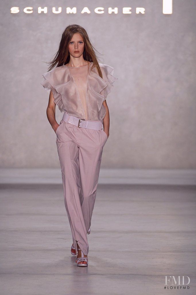 Charlotte Nolting featured in  the Dorothee Schumacher fashion show for Spring/Summer 2013