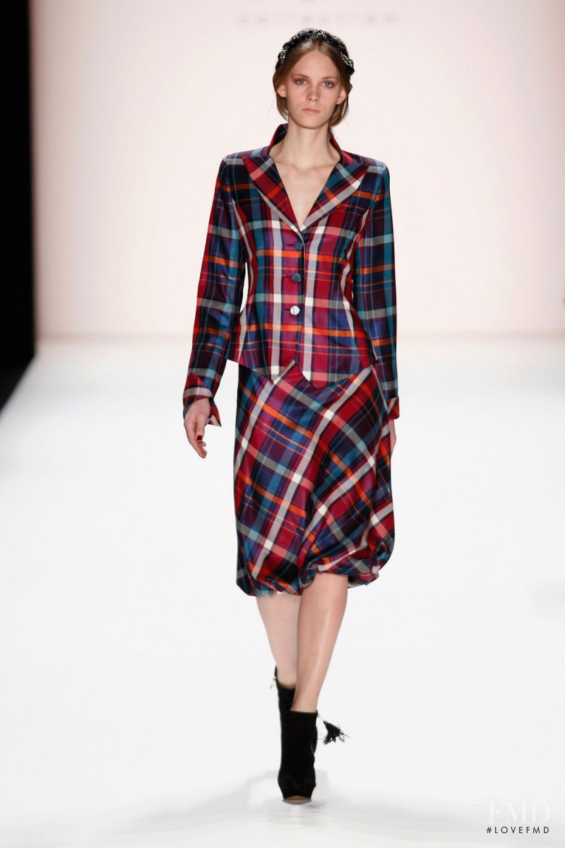 Charlotte Nolting featured in  the Anja Gockel fashion show for Autumn/Winter 2014