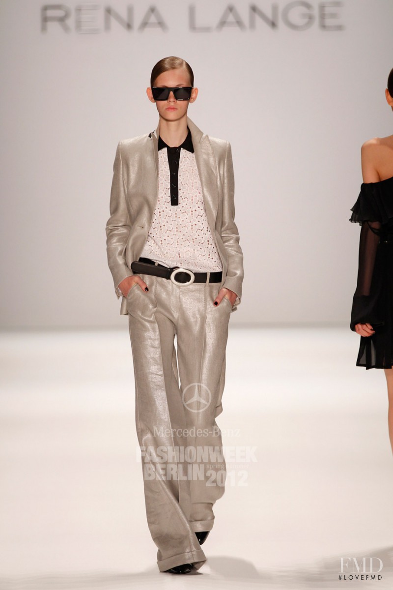 Charlotte Nolting featured in  the Rena Lange fashion show for Spring/Summer 2012