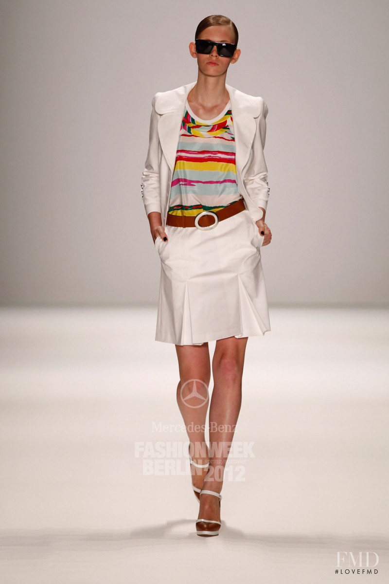 Charlotte Nolting featured in  the Rena Lange fashion show for Spring/Summer 2012
