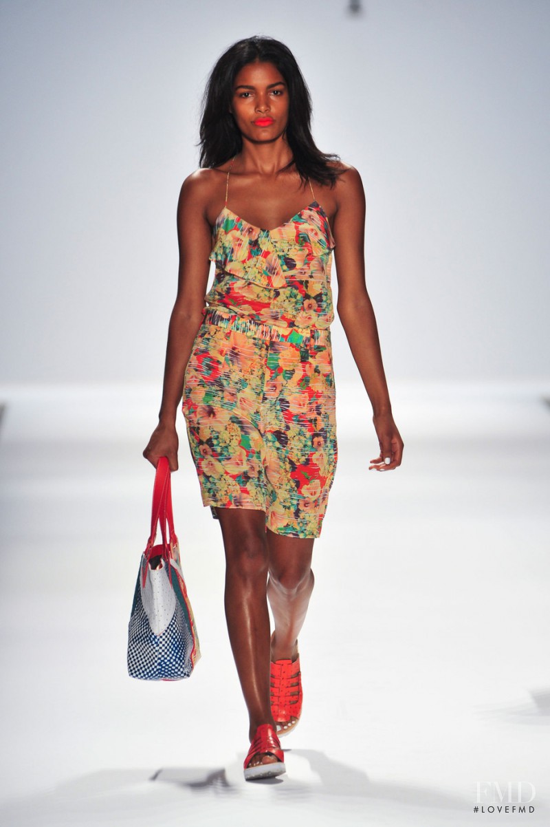 Nadia Araujo featured in  the Nanette Lepore fashion show for Spring/Summer 2014