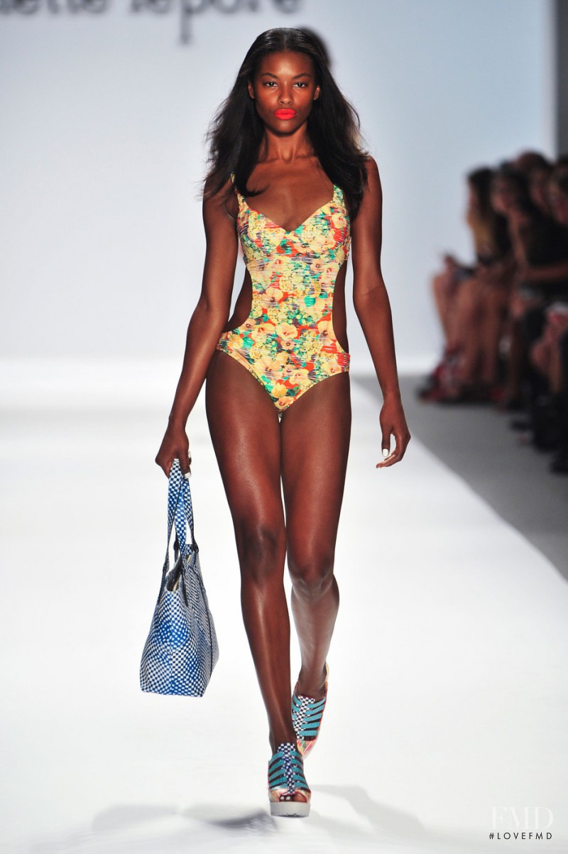 Sharam Diniz featured in  the Nanette Lepore fashion show for Spring/Summer 2014