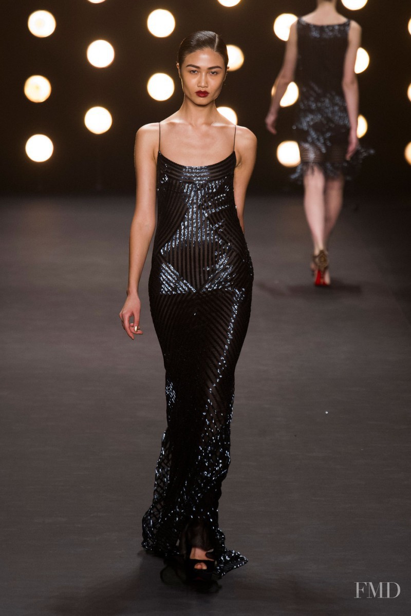 Yulia Saparniiazova featured in  the Naeem Khan fashion show for Autumn/Winter 2014