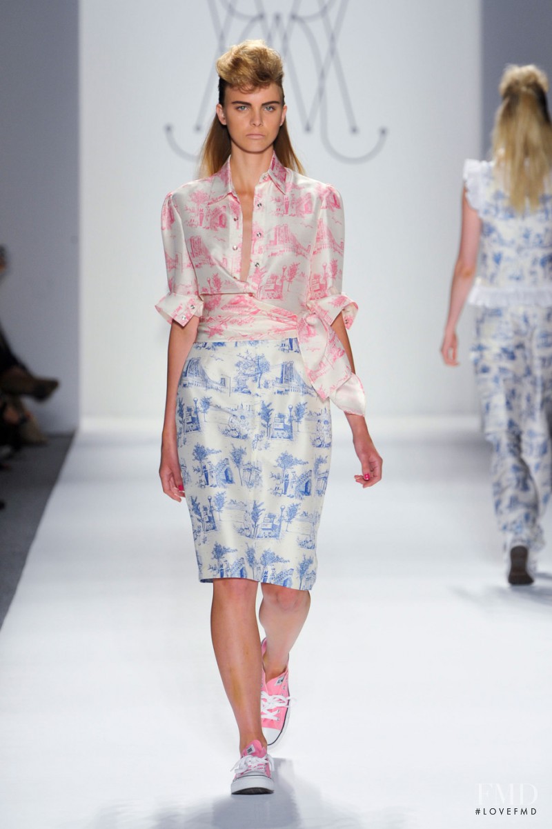 Ashley Scott featured in  the Ruffian fashion show for Spring/Summer 2013