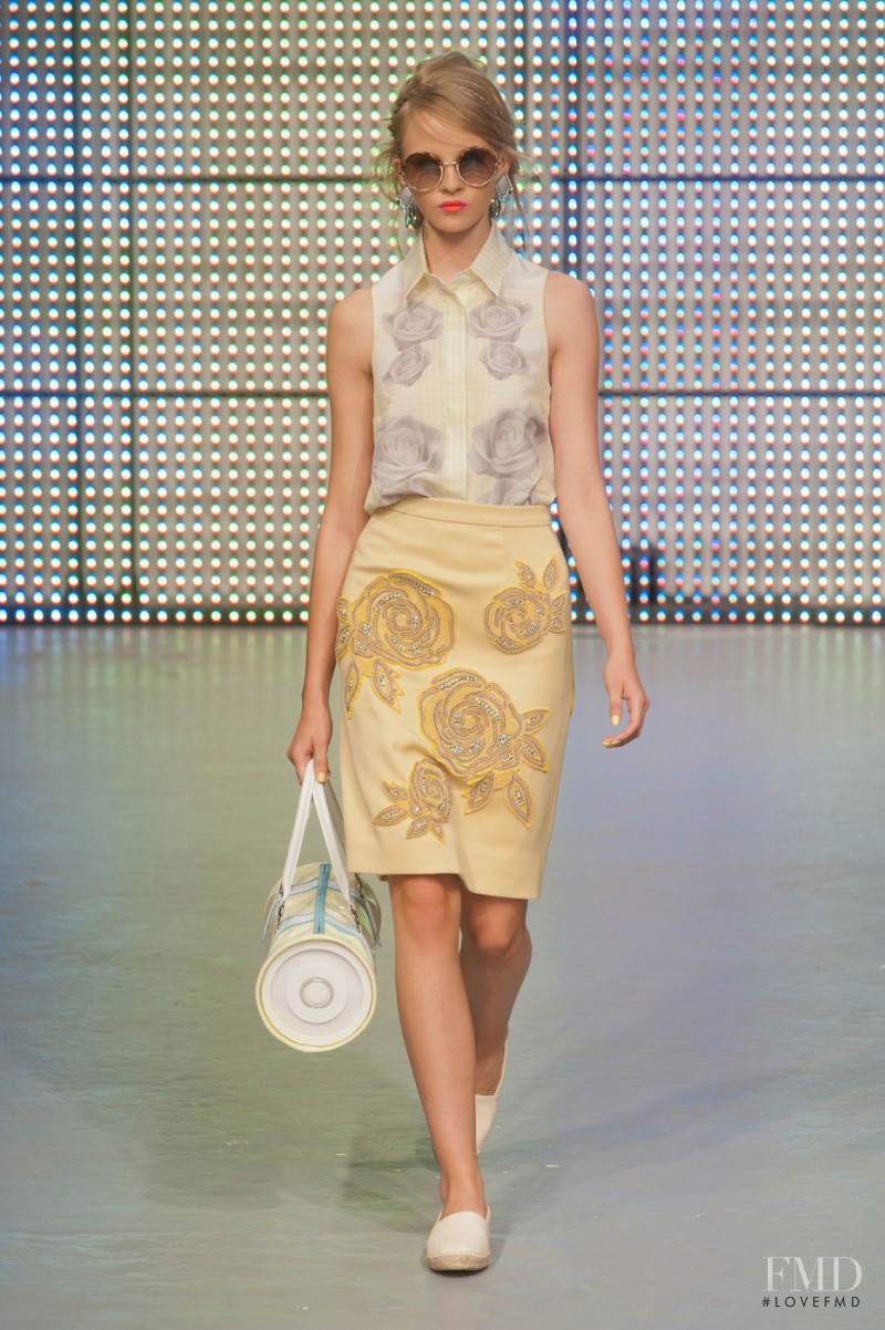 Kirstie Brittain featured in  the Holly Fulton fashion show for Spring/Summer 2013