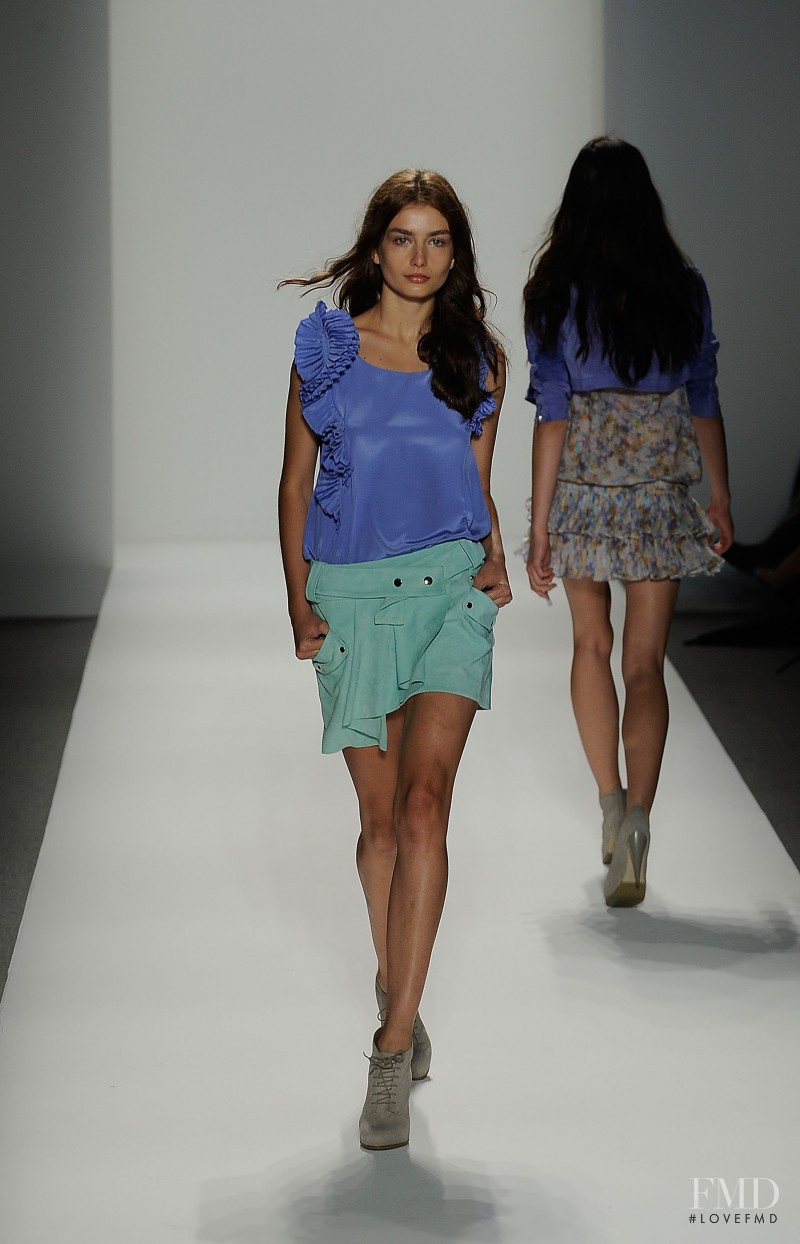 Andreea Diaconu featured in  the Cynthia Steffe fashion show for Spring/Summer 2010