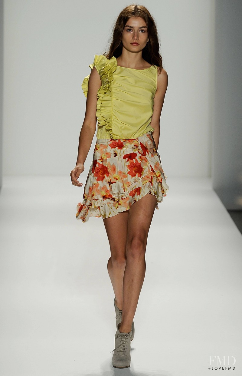 Andreea Diaconu featured in  the Cynthia Steffe fashion show for Spring/Summer 2010